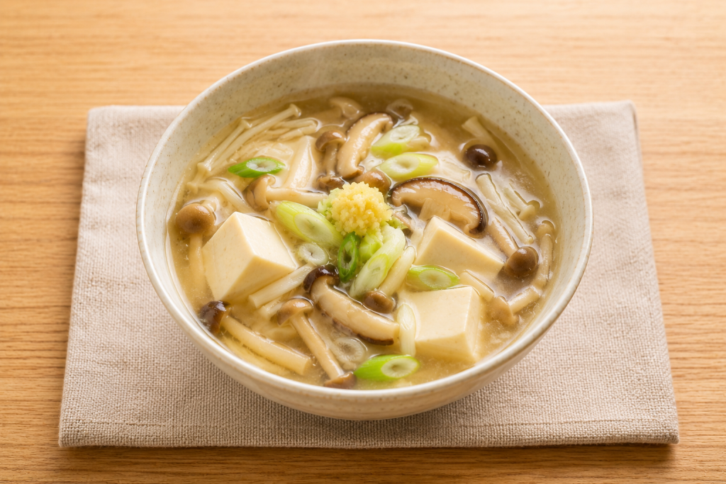 豆腐ときのこのとろみスープ
