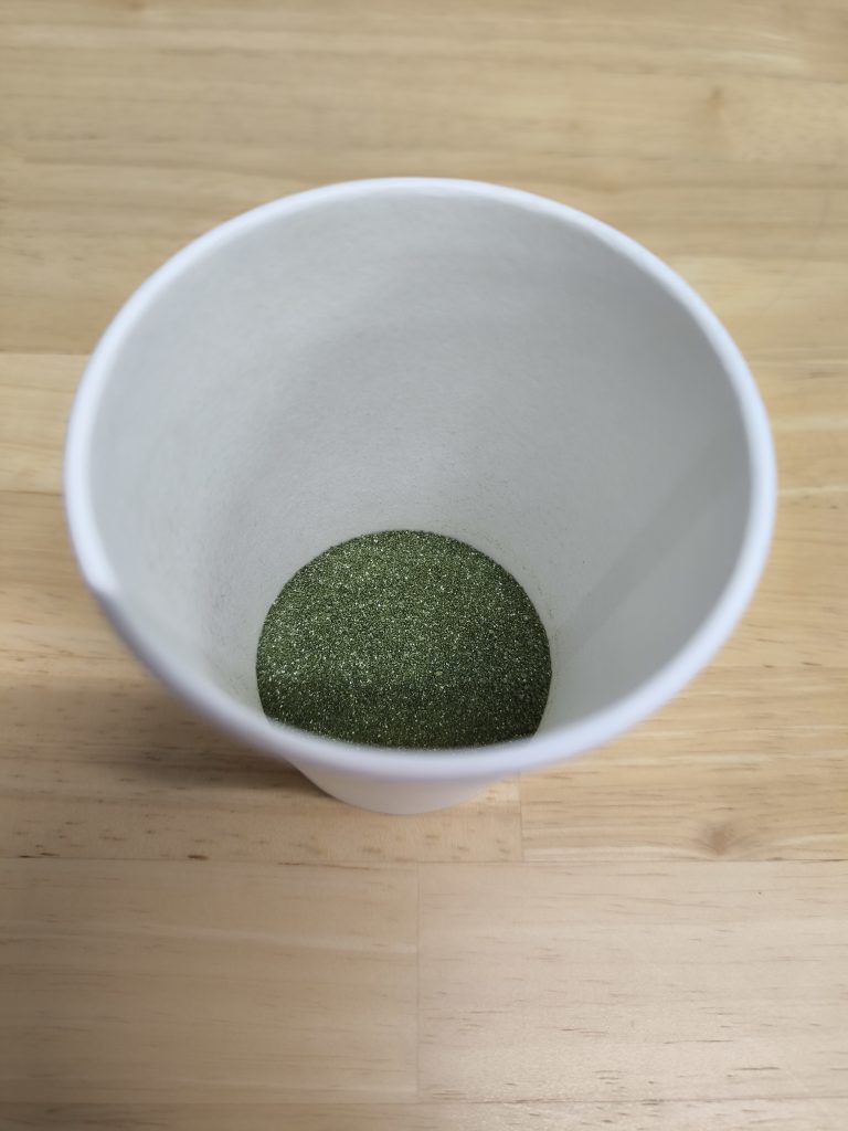 爽軽青汁の中身(粉)